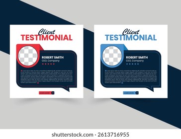 Creative testimonial editable vector template, What our Clients Say, Quote , Review, Feedback, Infographic Template, Label, Editable Vector Illustration 
