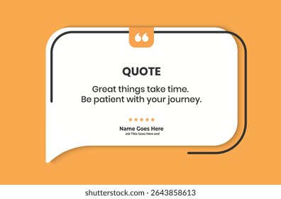 Creative Testimonial Editable Vector template, Quote template, speech bubbles, What our Clients Say, Review, Feedback, Infographic Template, positive and inspirational quote , text box design, rate us