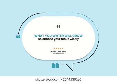 Creative Testimonial Editable Vector template, Quote template, speech bubbles, What our Clients Say, Review, Feedback, Infographic Template, positive and inspirational quote , text box design, rate us