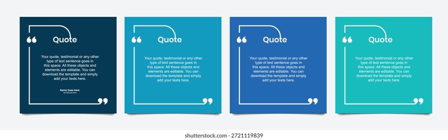 Plantilla de Vector editable, Plantilla de cita, Burbujas de discurso vacías, Lo que dicen nuestros clientes, Revisión, Comentarios, Plantilla infográfica, Etiqueta, diseño de cuadro de texto editable, nota de recomendación