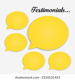 Creative Testimonial, Quote , feedback, review, what our clients say, Infographic Template Editable Vector Illustration 