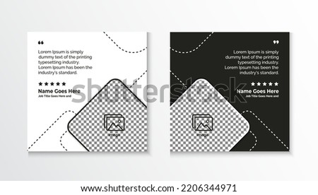Creative Testimonial, Quote , Infographic Template Editable Vector Illustration 
