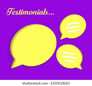 Testimonios Creativos, Cotización, Revisión, Comentarios, Plantilla Infográfica Ilustración de vectores Editable 