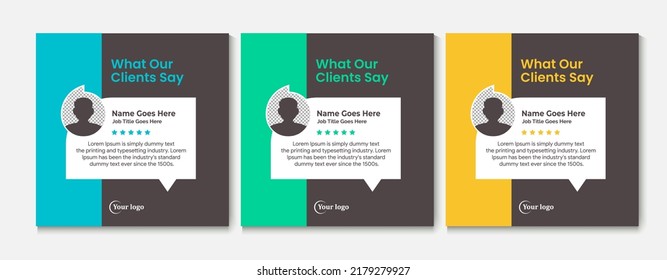 Creative Testimonial Template, Quote , What Our Clients Say , Infographic Template Editable Vector Illustration 