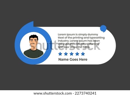 Creative Testimonial Template, Quote , What Our Clients Say , Infographic Template Editable Vector Illustration 