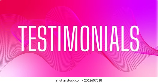 Plantillas Testimoniales Creativas, Banner De Cabecera - Ilustración De Vector Editable
