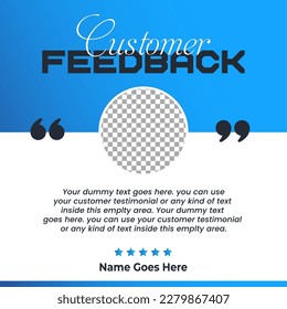 Creative Testimonial, What our Clients Say, Quote , Review, Feedback, Infographic Template, Label, Customer Feedback Editable Vector Illustration 