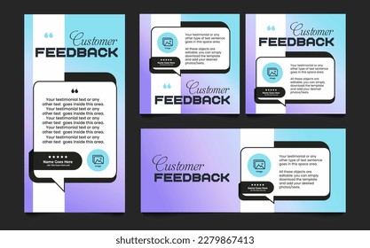 Creative Testimonial, What our Clients Say, Quote , Review, Feedback, Infographic Template, Label, Customer Feedback Editable Vector Illustration 