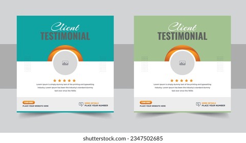 Creative Testimonial, What our Clients Say, Quote , Review, Feedback, Infographic Template, Label, Editable Vector