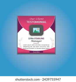 Creative Testimonial, What our Clients Say, Quote , Review, Feedback, Infographic Template, Label, Editable Vector Illustration with mock up eps.