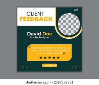 Creative Testimonial, What our Clients Say, Quote , Review, Feedback, Infographic Template, Label, Customer Feedback Editable Vector.