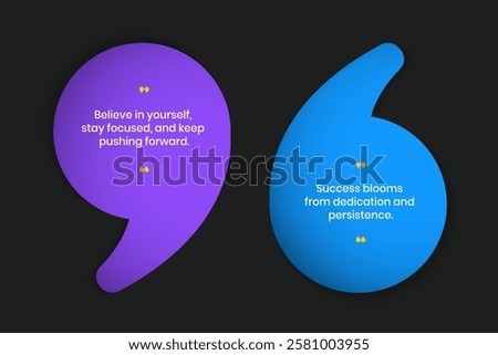 Creative Testimonial, What our Clients Say, Quote , Review, Feedback, Infographic Template, Label, Editable Vector Illustration 