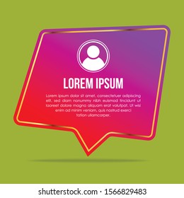 Creative testimonials template with different shapes. Testimonial Speech bubble concept, customer feedback infographic for application and website.