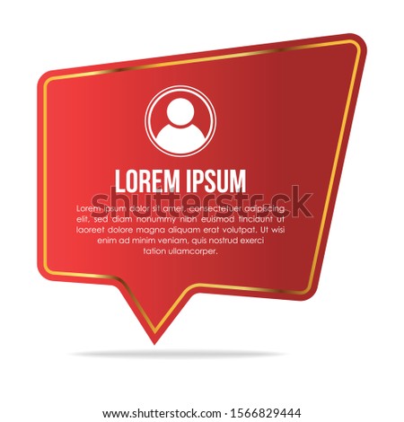 Creative testimonials template with different shapes. Testimonial Speech bubble concept, customer feedback infographic for application and website.