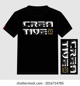 Creative Text,Lettering Slogan Trendy Typography Graphic T shirt Stock Vector Illustration Design