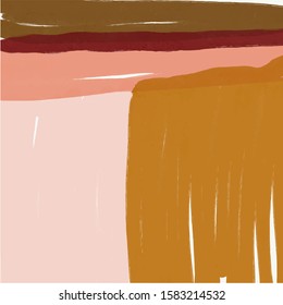 Creative texture with abstract brush strokes, freehand bright colors geometric elements, shapes. Aesthetic contemporary collage. 
