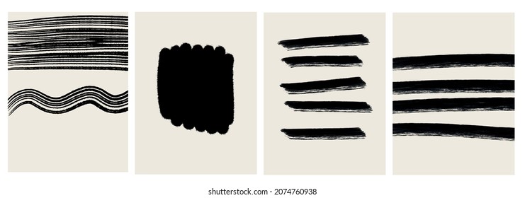 Textura creativa con trazos abstractos de pincel, elementos geométricos de colores brillantes a mano libre, formas. Collage estético contemporáneo. Diseño de conjuntos de moda

