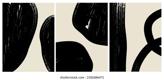 Textura creativa con trazos abstractos de pincel, elementos geométricos de colores brillantes a mano libre, formas. Collage estético contemporáneo. Diseño de conjuntos de moda
