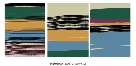 Creative texture with abstract brush strokes, freehand colors geometric elements, shapes. Aesthetic contemporary collage. Trendy set design. Minimalism and simple poster vector design

