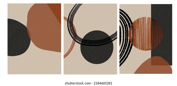 Creative texture with abstract brush strokes, freehand colors geometric elements, shapes. Aesthetic contemporary collage. Trendy set design. Minimalism and simple poster vector design
