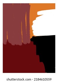 Creative texture with abstract  geometric elements, shapes. Contemporary hand painted background. 