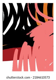 Creative texture with abstract  geometric elements, shapes. Contemporary hand painted background. 