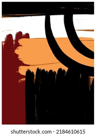 Creative texture with abstract  geometric elements, shapes. Contemporary hand painted background. 