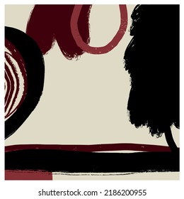 Creative texture with abstract  geometric elements, shapes. Contemporary hand painted background. 