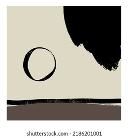 Creative texture with abstract  geometric elements, shapes. Contemporary hand painted background. 