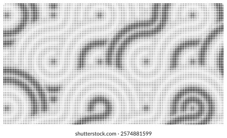 Creative texture halftone vector template.