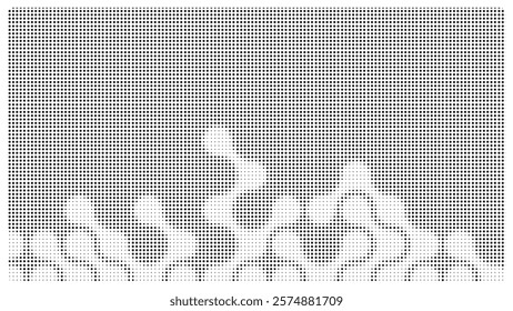 Creative texture halftone vector template.