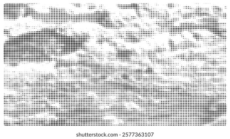 Creative texture halftone vector template.