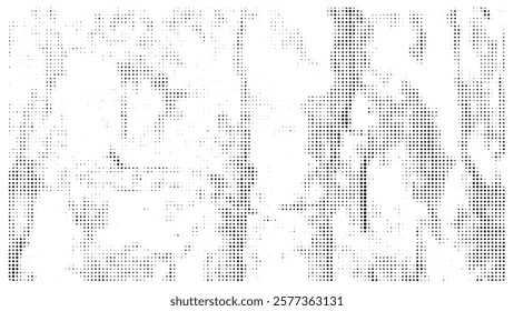 Creative texture halftone vector template.