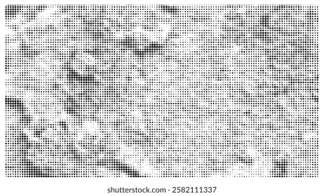 Creative texture halftone vector template.