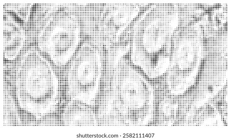 Creative texture halftone vector template.