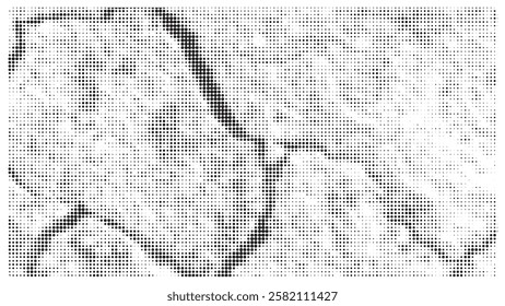 Creative texture halftone vector template.