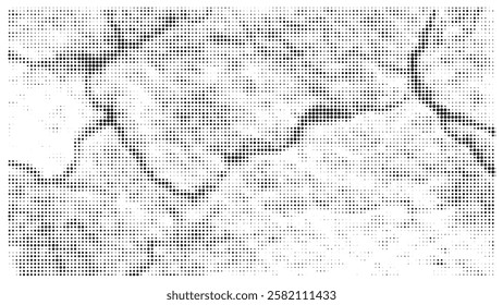 Creative texture halftone vector template.