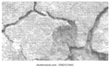 Creative texture halftone vector template.