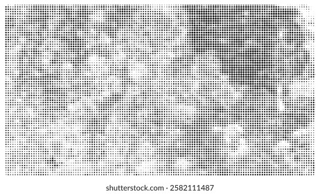 Creative texture halftone vector template.