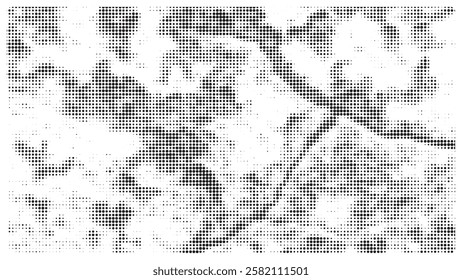 Creative texture halftone vector template.