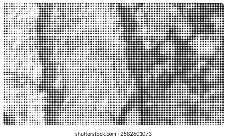 Creative texture halftone vector template.