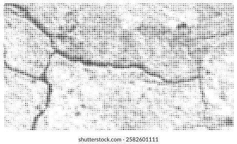 Creative texture halftone vector template.