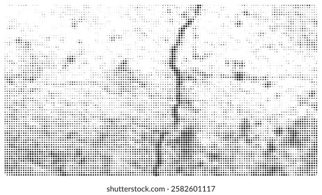 Creative texture halftone vector template.