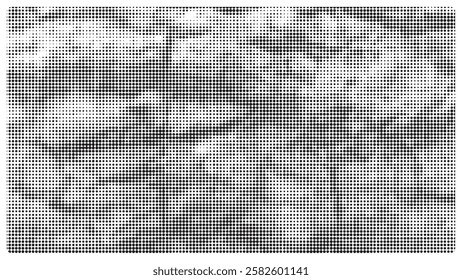 Creative texture halftone vector template.