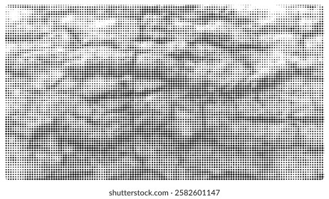 Creative texture halftone vector template.