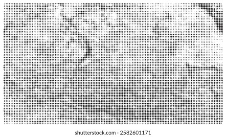 Creative texture halftone vector template.