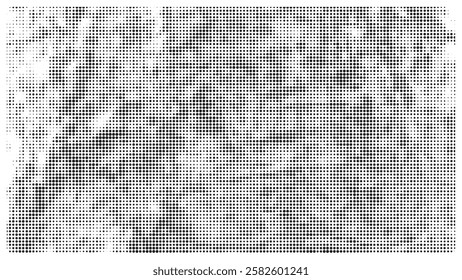 Creative texture halftone vector template.