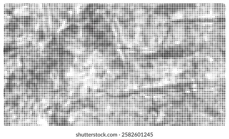 Creative texture halftone vector template.