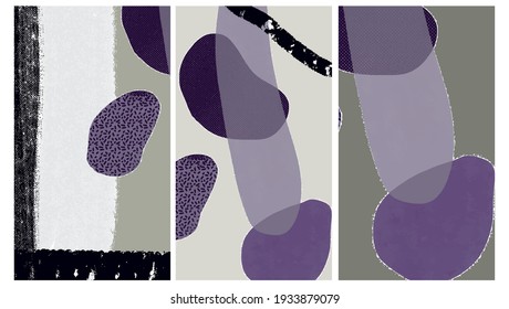 Creative textures with abstract brush strokes, freehand bright colors geometric elements, shapes. 
