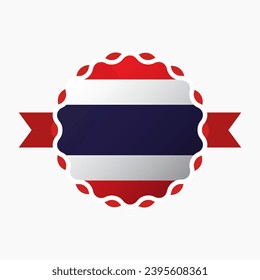 Creative Thailand Flag Emblem Badge